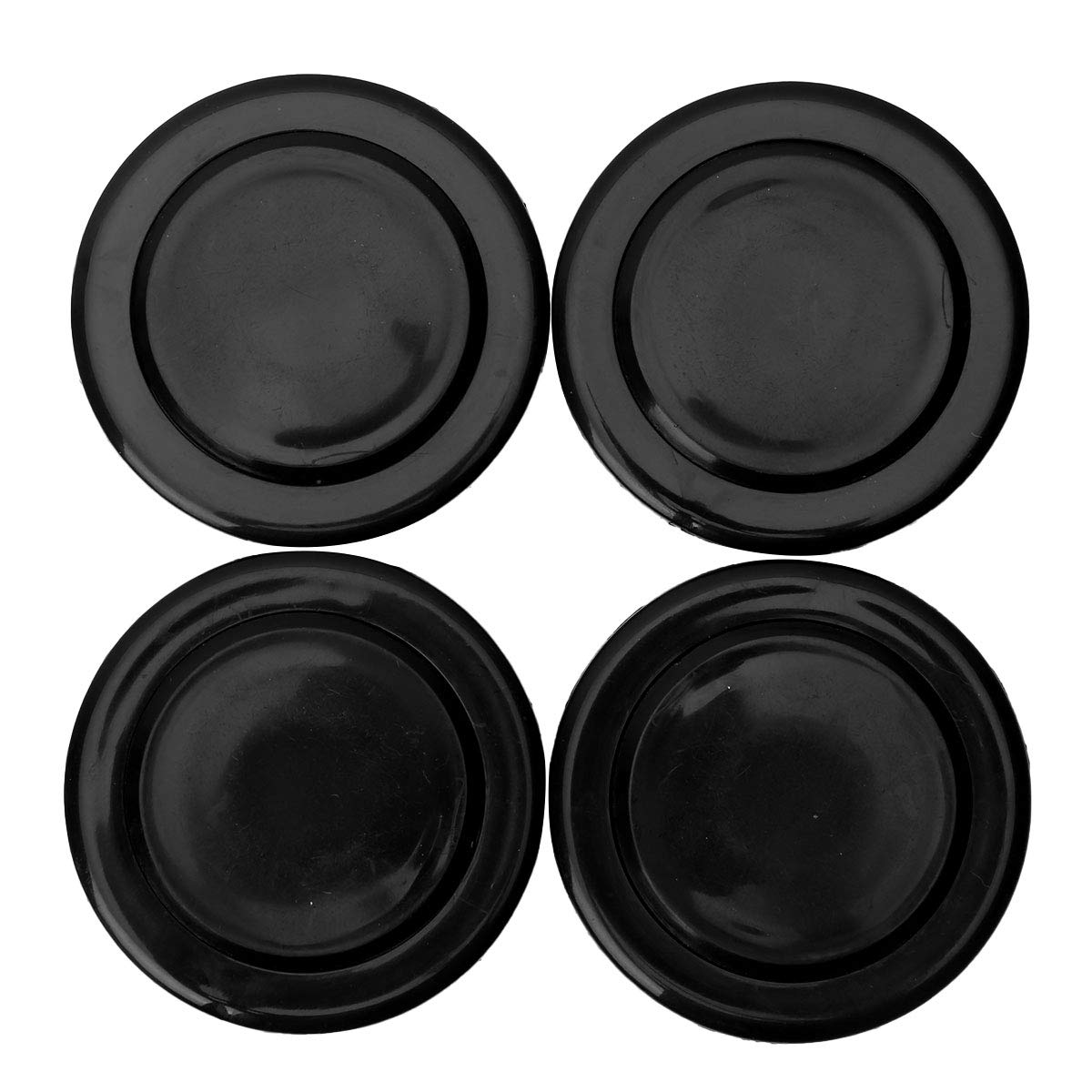 Freebily 4pcs 2 Inch Table Umbrella Hole Ring and Cap Set for Outdoor Patio Umbrella Plug Black One Size