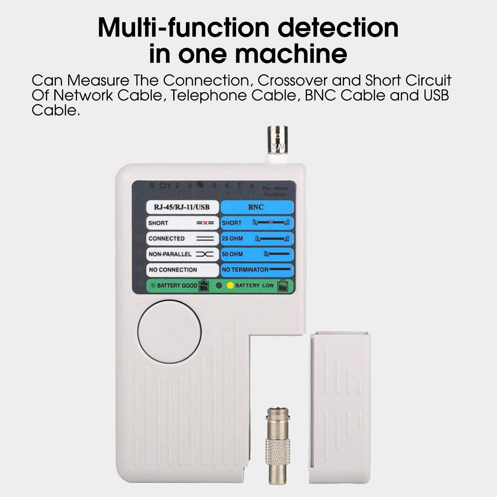 Kabeltester | Goobay (RJ45/RJ11/RJ12/BNC) Goobay