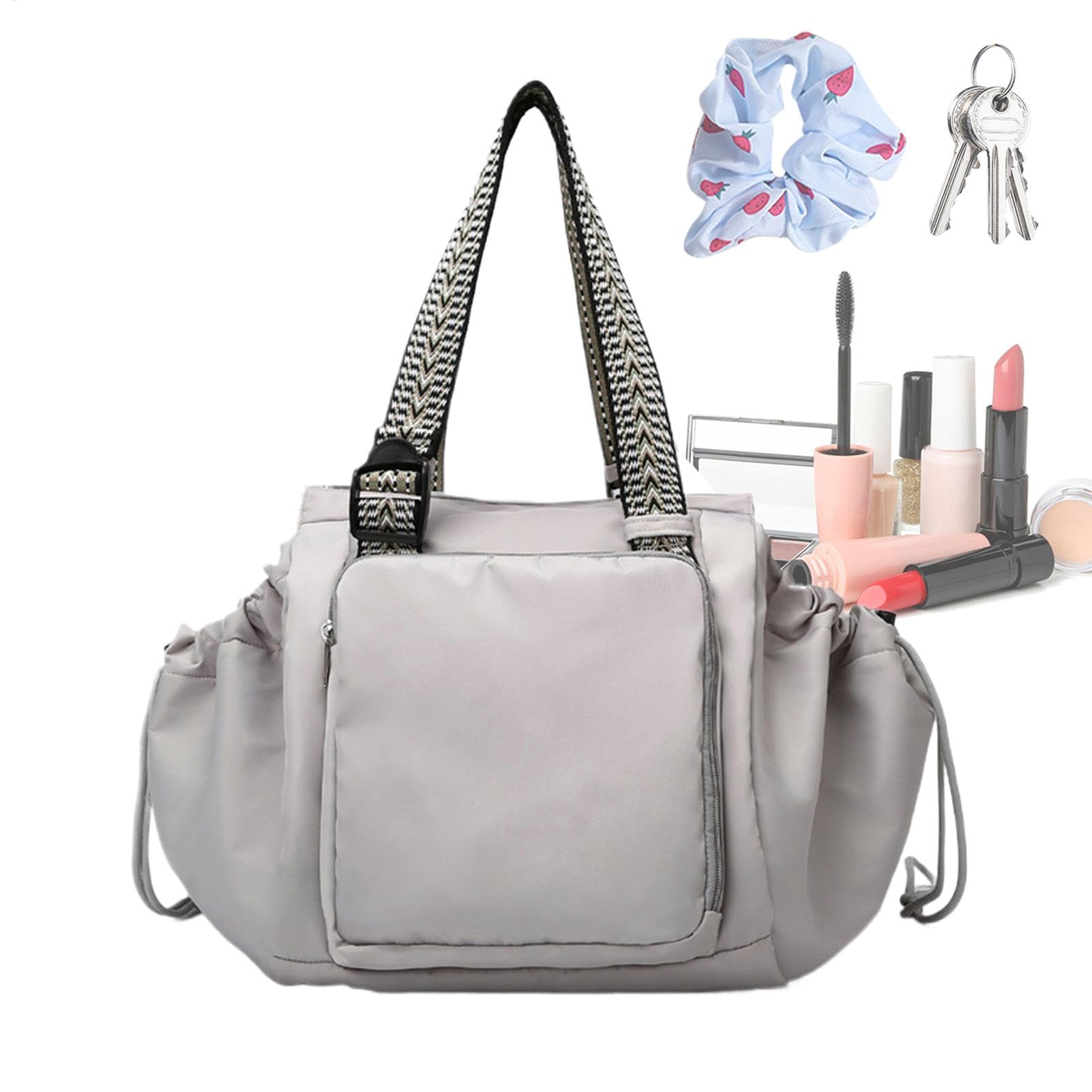 Women's Nappy, Women's Travel, Women's Cradle Bag, Cradle Travel, Cradle Tote Travel, Pendulum Backpack with Multi-Compartment Shoulder Bag | , gray, Siehe Beschreibung