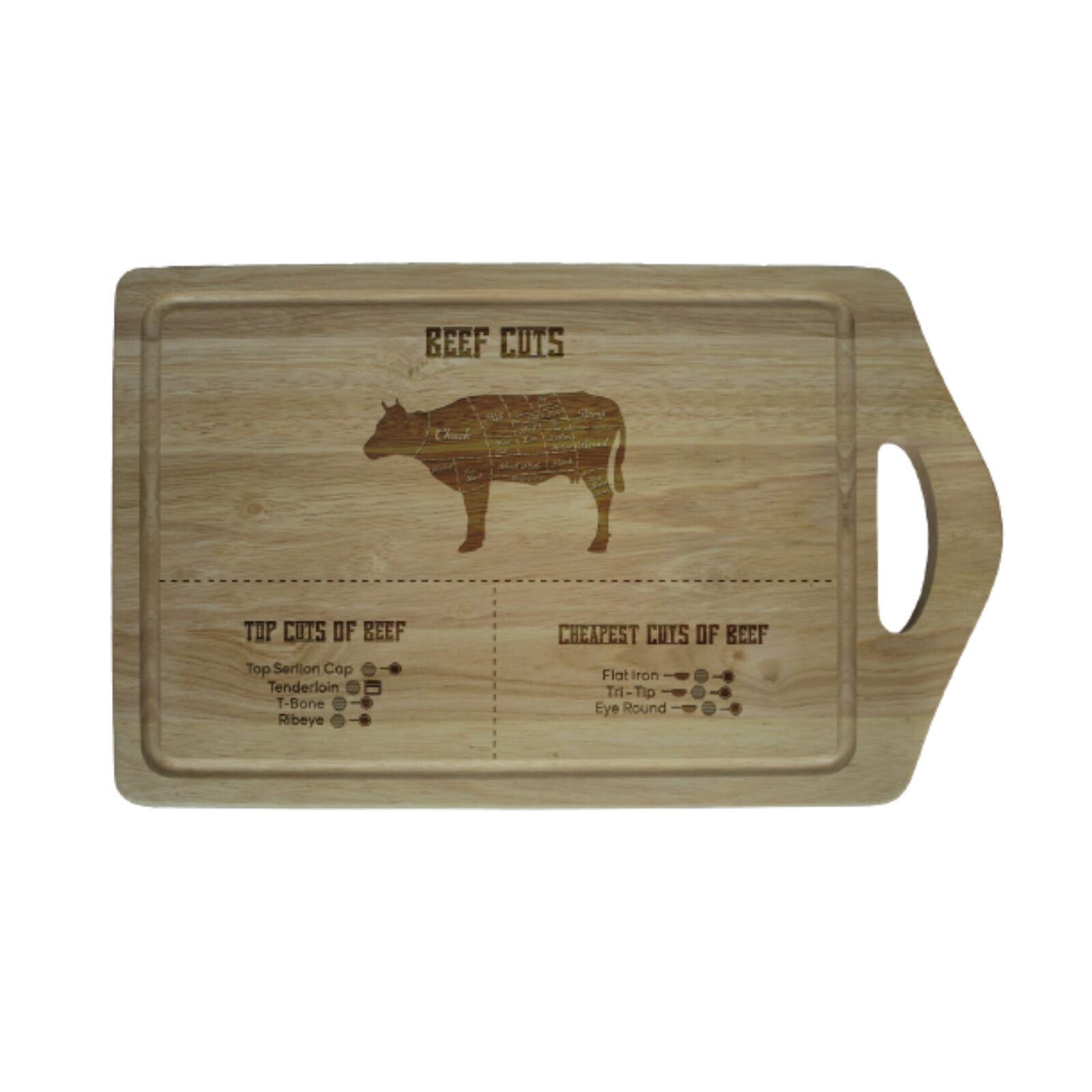 Be-Creative Tabla de cortar de madera personalizada, regalo grabado con láser, tamaño extra grande 450 mm x 280 mm, estilo 11