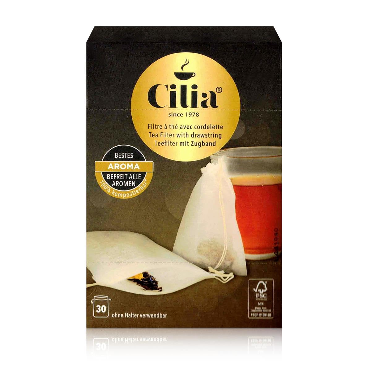 Filtres à Thé CILIA S80 - Lot De 4 - Compatible Machines à Thé
