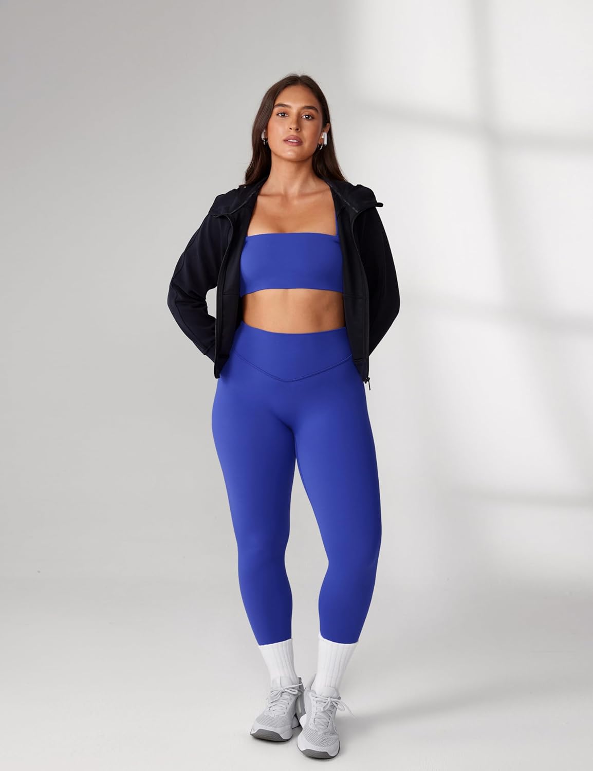 Hugcurve No Front Seam High Waisted Workout Leggings for Women Buttery Soft Yoga Pants Gym Athletic Tights - 25'' - Image 4