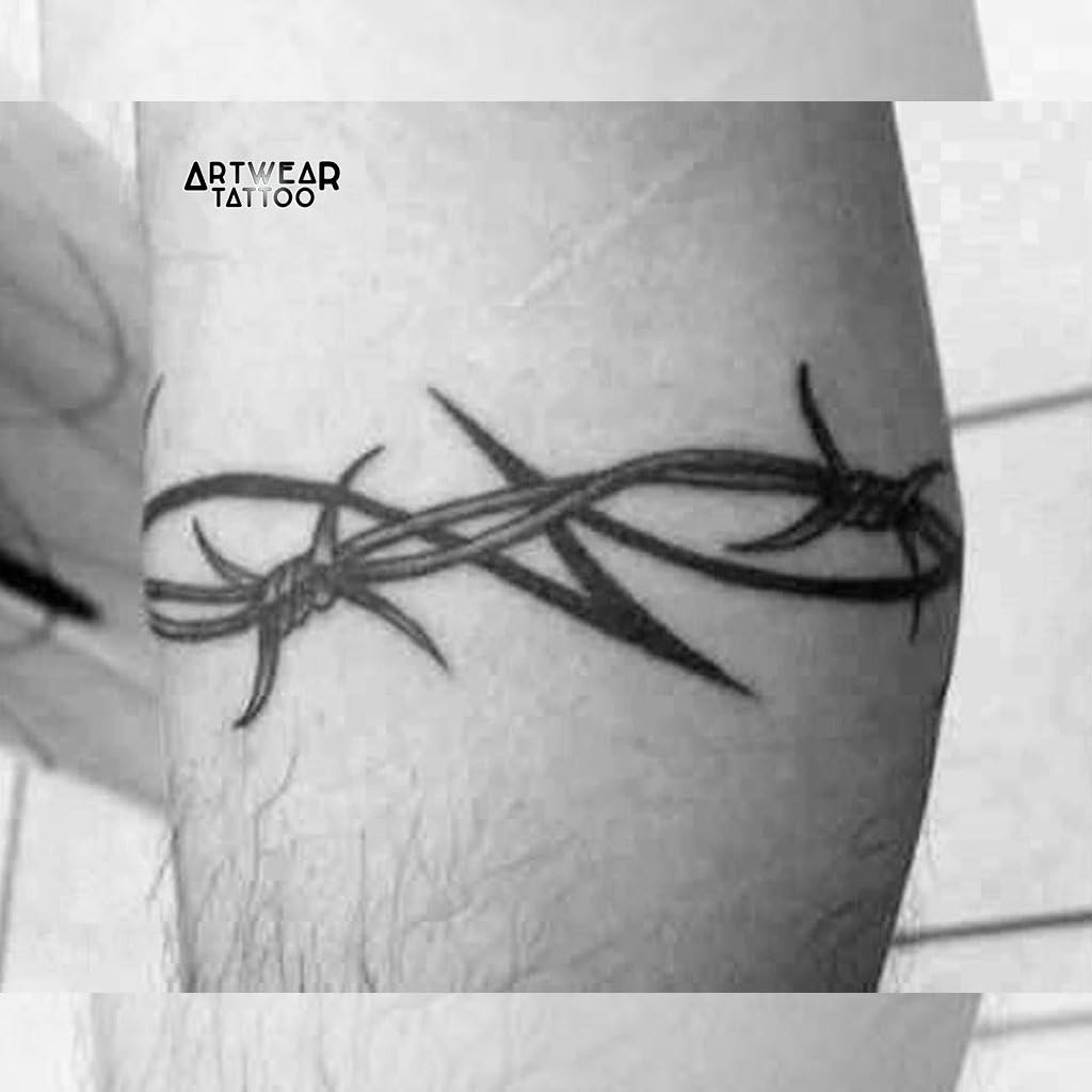 Artist Temporary Tattoo (water transfert) "Wire Bracelets" - ArtWear Tattoo - B0266 M