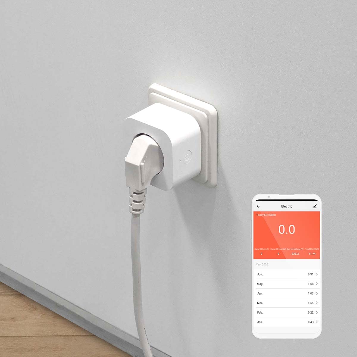 NEDIS enchufe inteligente SmartLife wi fi - Controla los electrodomésticos a distancia - Compatible con Amazon Alexa, Siri o Google Home - Para uso en interiores (Paquete de 4)