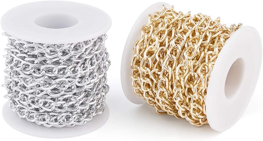 Rotolo di catena a maglia barbazzale in alluminio 13 x 8 mm per