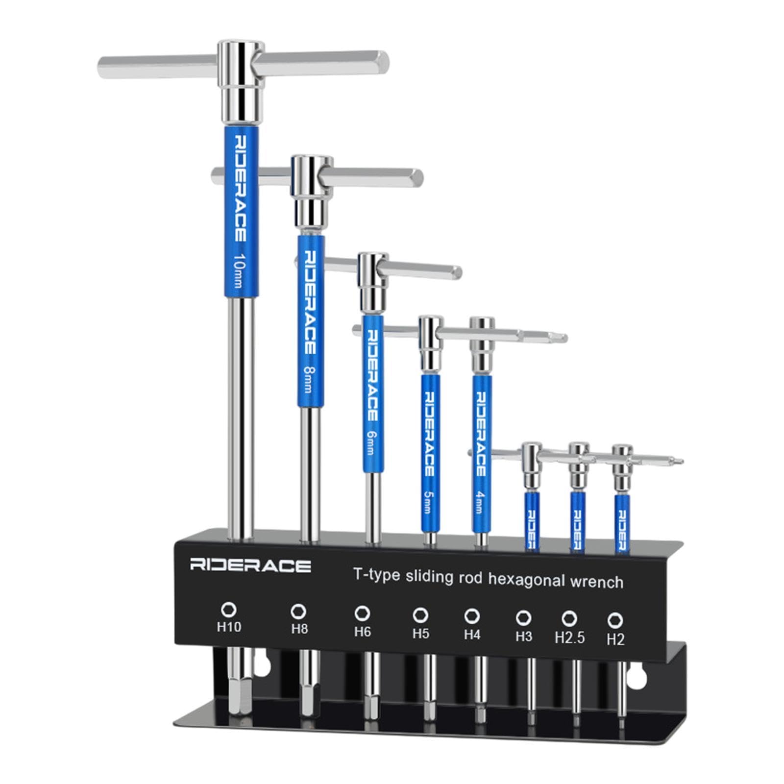 T Handle Hex Wrench Set Nonslip 2/2.5/3/4/5/6/8/10mm Metric Bike Repair Tool|Sporting Goods | Cycling |8 T Handle Hex Allen Key Wrench-image-9