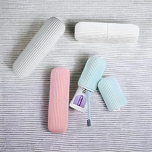 Image of RIOMAX Portable Plastic Toothbrush Holder for Bathroom (Pack of 1, Multicolor)