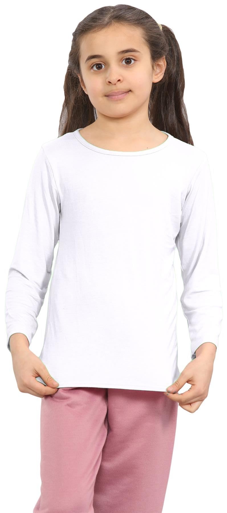 Maglietta a tinta unita per bambini, confezione da 3 magliette a girocollo per la scuola, maglietta a maniche lunghe per ragazzi, maglietta estiva elasticizzata leggera, top sportivo per