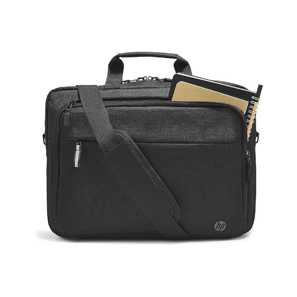 HP Professional TopLoad Briefcase Messenger Bag for Laptop/Chromebook/Mac, RFID, Suitcase Pass-Through - Grey