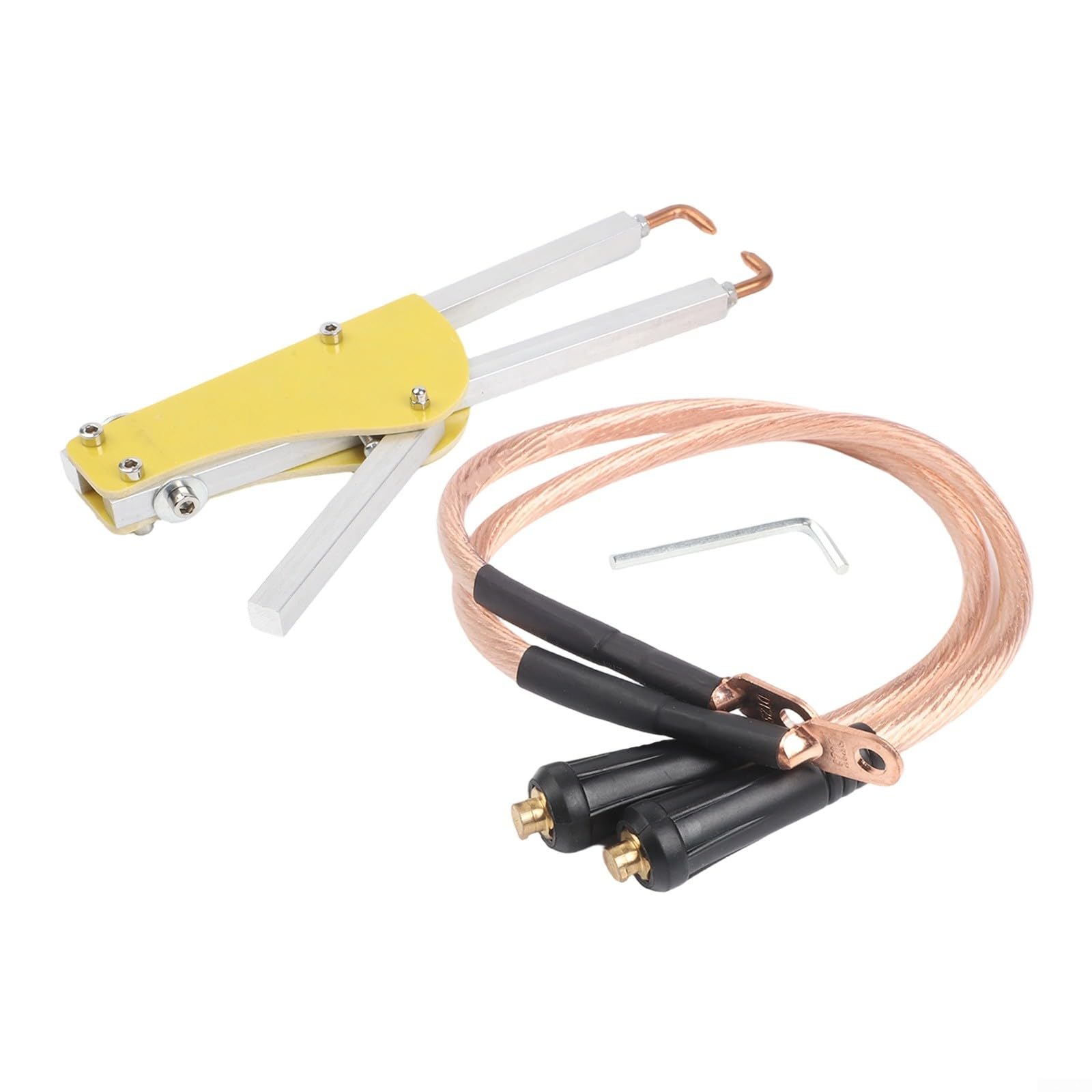 Pinza Saldatrice a Punti Portatile con Impugnatura Ergonomica Regolabile per Pressione per Riparazione Lamiera, Lunghezza 123 mm, Accessori per Saldatrice Elettrica