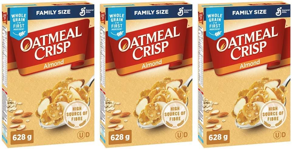Crisp Almond Cereal Family 628g/22.15oz, 3-Pack {Imported From Canada}
