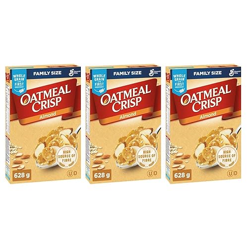 Familia de cereales crujientes de almendra de avena 2215oz paquete de 3