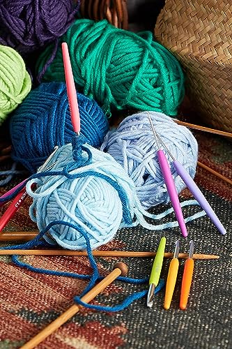 Set de crochets pour laine Prym avec manche souple multicolore - 6