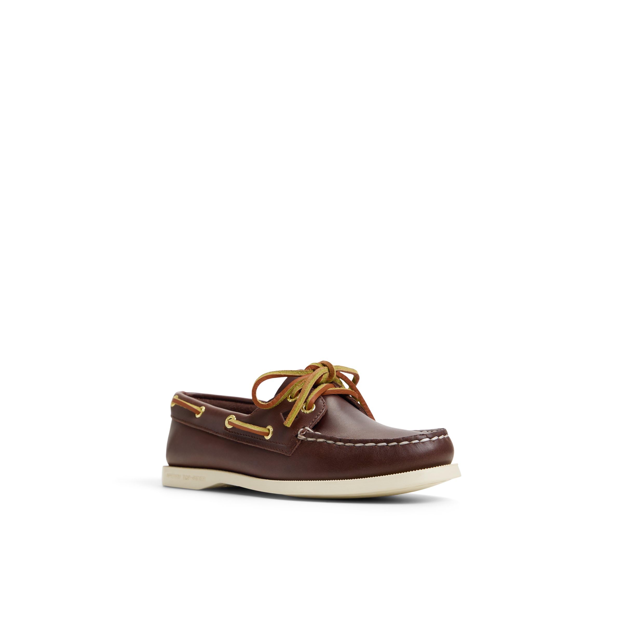 Sperry Authentic 2 Eye Scarpa da Barca da Donna autentica con 2 Occhielli, Argento, 37,5Donna