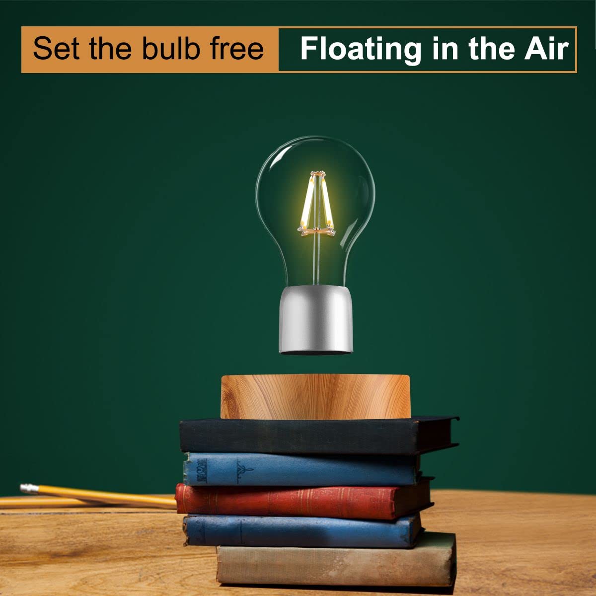VGAzer Magnetic Levitating Floating Wireless LED Desk Lamp for Creative Gifts Room Decor, Night Light - Image 3