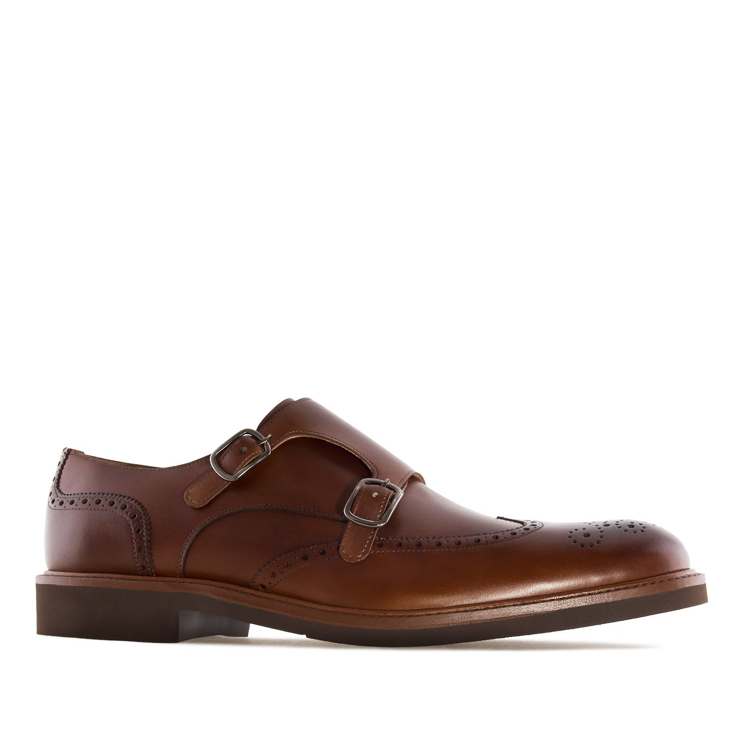 Andrés Machado - Chaussures habillées de style monk pour hommes et jeunes - 21221 - Chaussures habillées en cuir de haute qualité - Fermeture à boucle - Grandes pointures EU 47 à EU 50 - MADE IN SPAIN