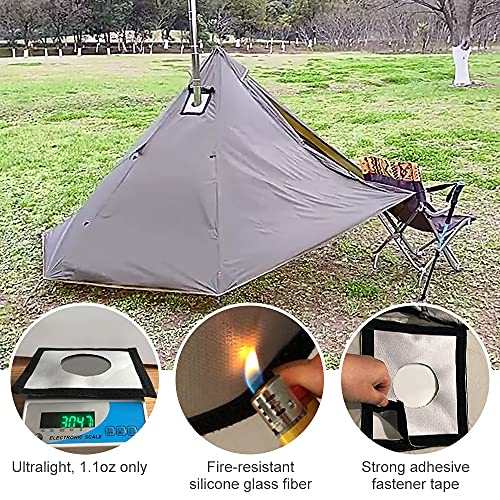 Flytise Hot Tent Stove Jack Tent - Tubo ignifugo