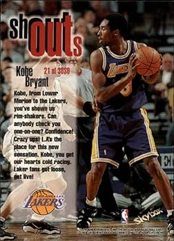 Amazon.com: 1998-99 Hoops Shout Outs #21 Kobe Bryant Los Angeles