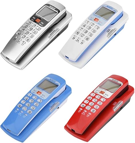 Miniatura 2 de Teléfono con cable con contestador de computadora FSK DTMF Identificador de llamadas Teléfono Pon línea fija Teléfono de extensión de moda para el