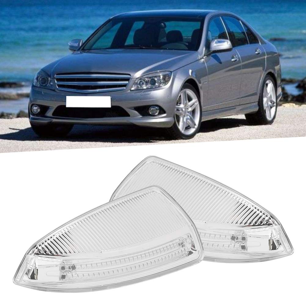 Indicatore di Direzione Specchietto Laterale, Coppia Specchietto Retrovisore LED Indicatore di Direzione Lampada A2048200721 ​​Adatto per Classe C W204 da 08 a 10