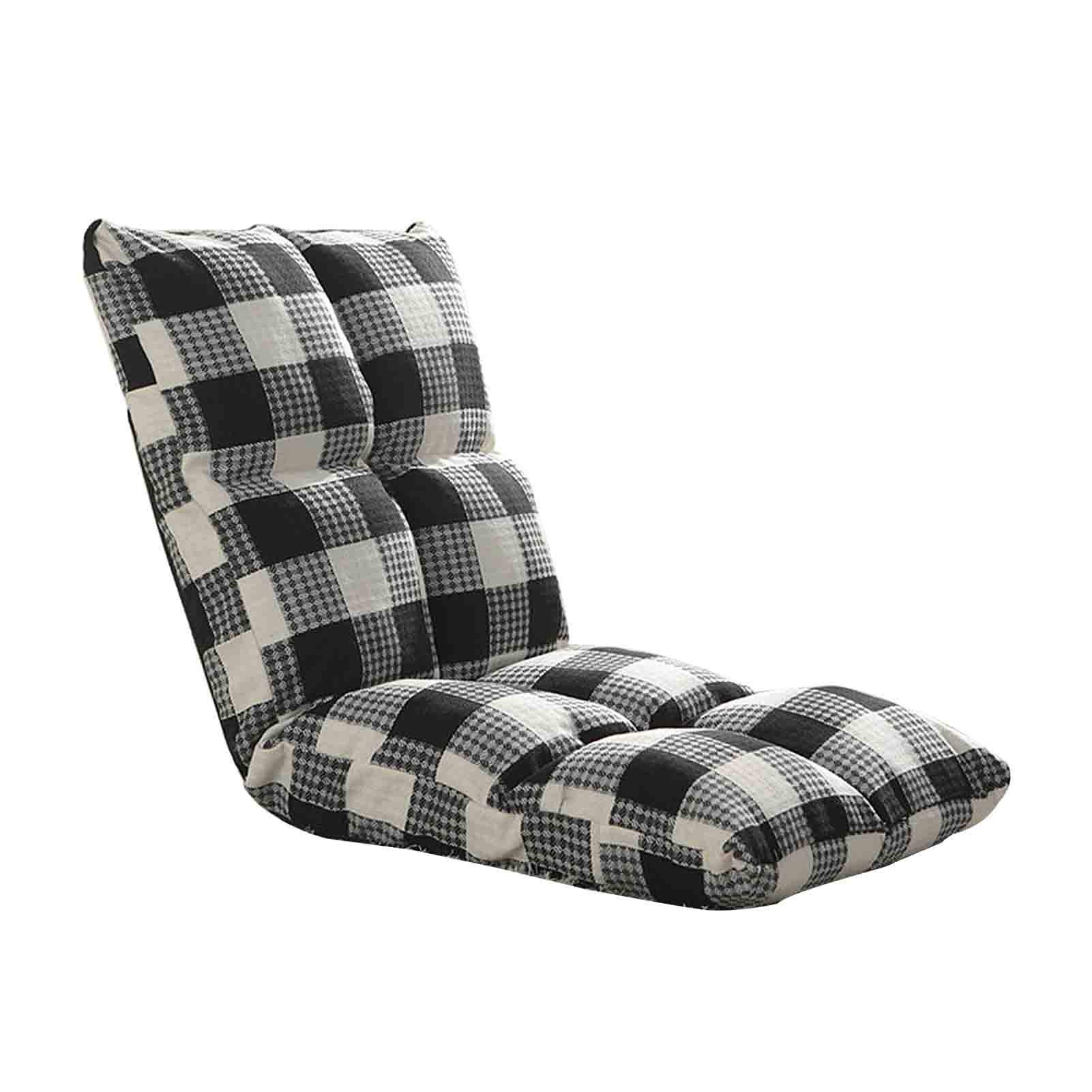 Chaise pliante grand coussin de sol ergonomique relax WUTONG