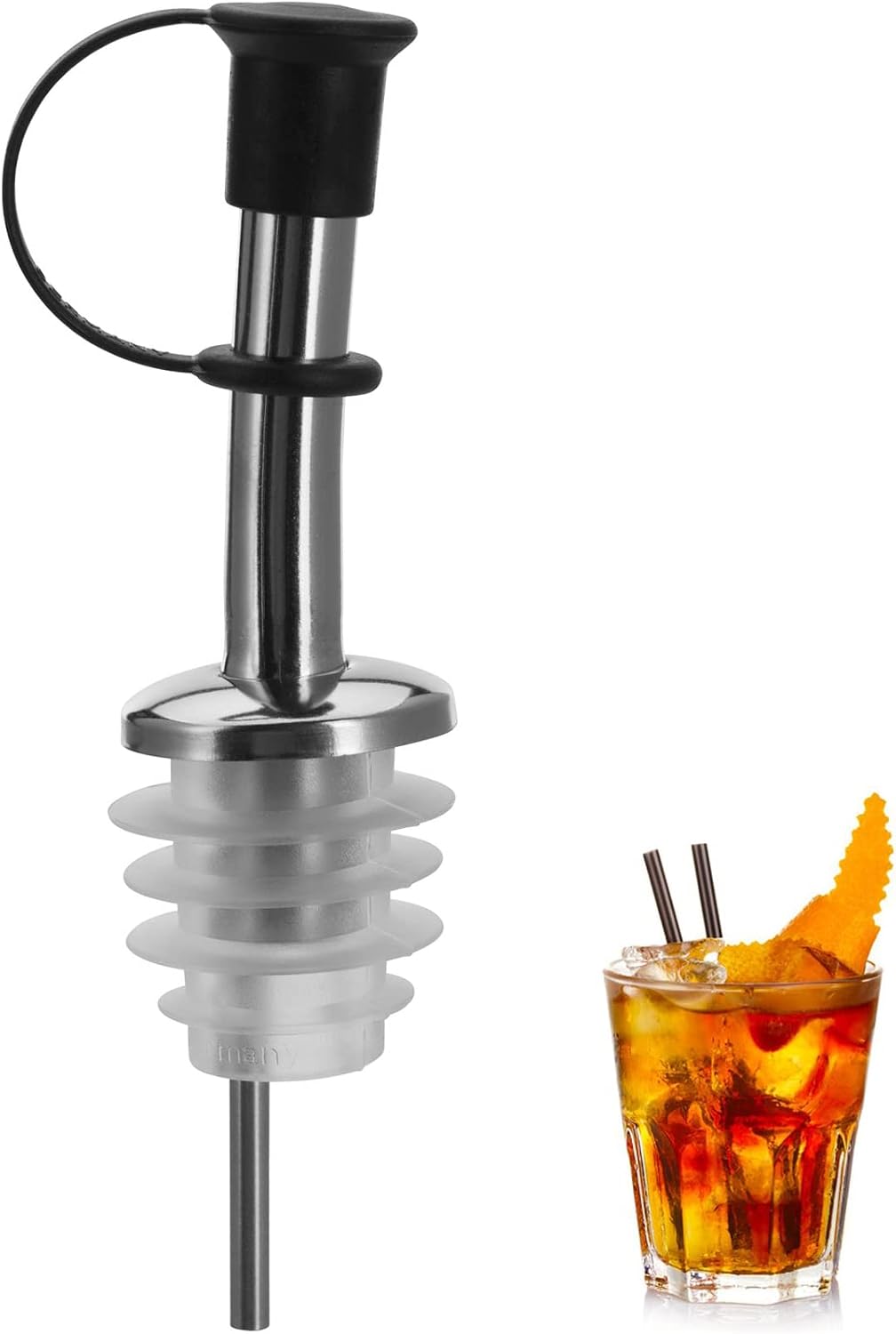 Westmark 2 Piece Stainless Steel/Plastic Standard Pourers, A, Silver