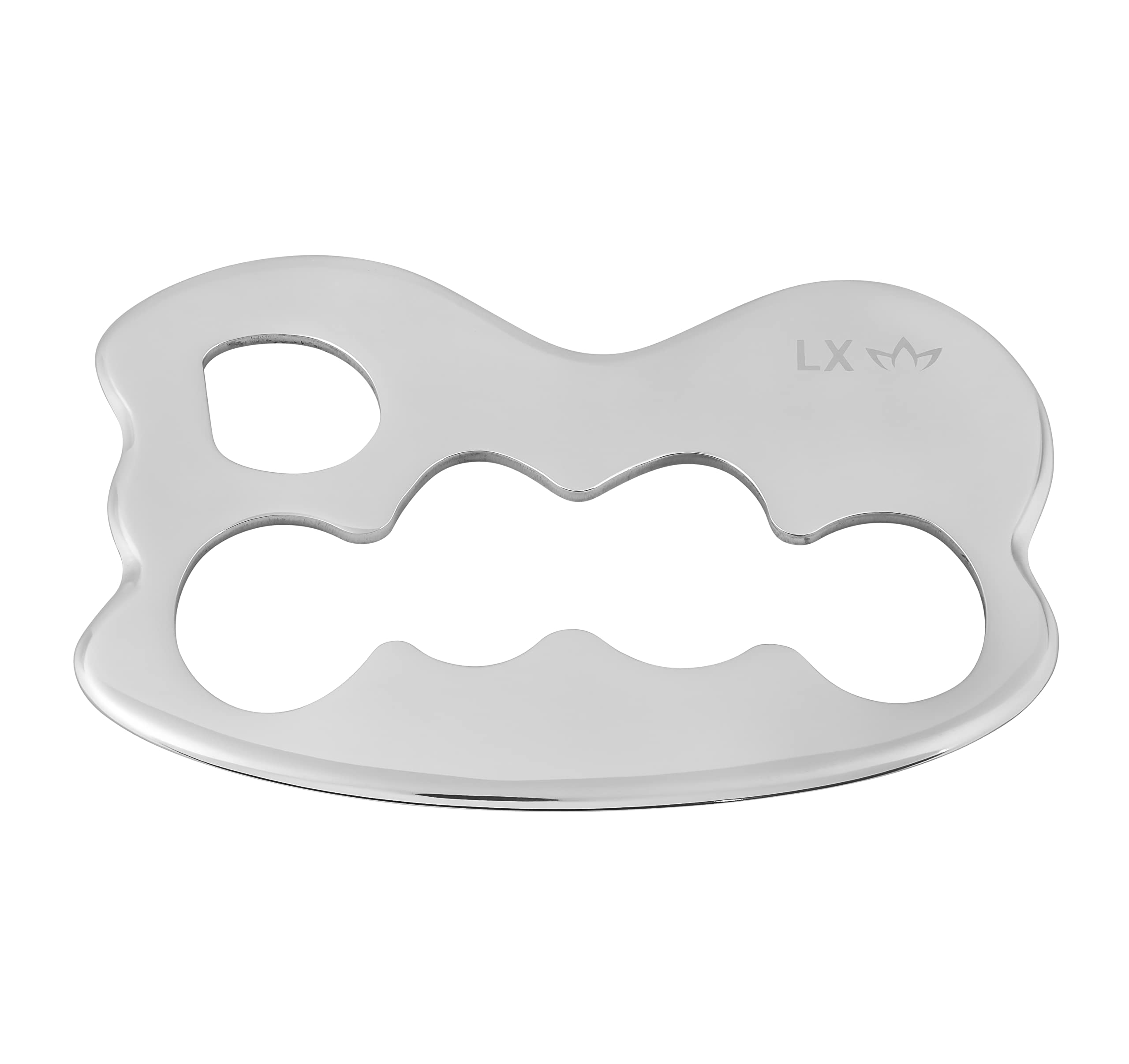 LXLOTUS Surgical Steel IASTM Scraping Massage Tool - Gua Sha Soft Tissue Mobilization - Improve Blood Circulation, Physical Therapy Tool - Designed & Quality Tested in America