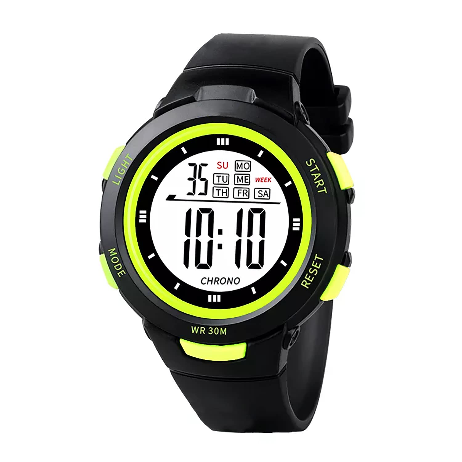 Time Up Digital Dial Alarm with Sound, Glowing Light & Fully Waterproof Watch for Boys & Girls (Age:6-17 Years)-D8271-X (Dark Green) (B0BKQW299S) Amazon Price History, Amazon Price Tracker