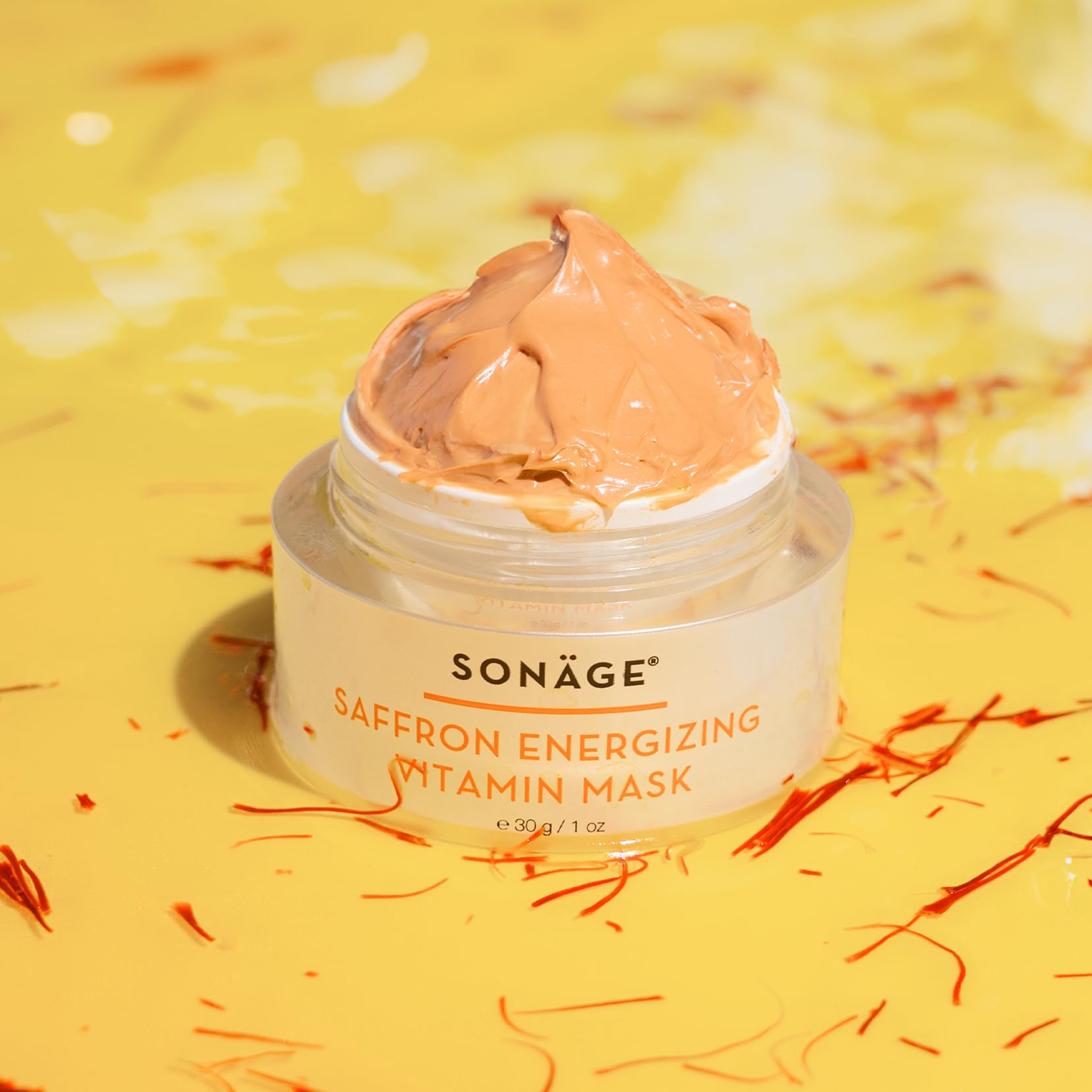 SONAGE Saffron Energizing Vitamin Mask: Refresh, Hydrate, and Nourish for a Glowing Complexion (30 ml)