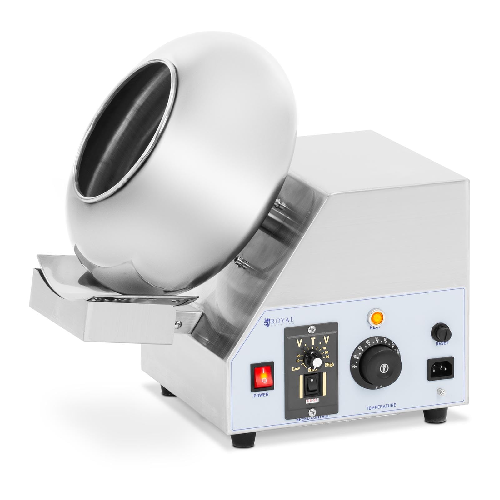 Royal Catering RCOV-03 Machine à drainer électrique 2 kg 600 W 30-110°C 10 niveaux chaudière drainante
