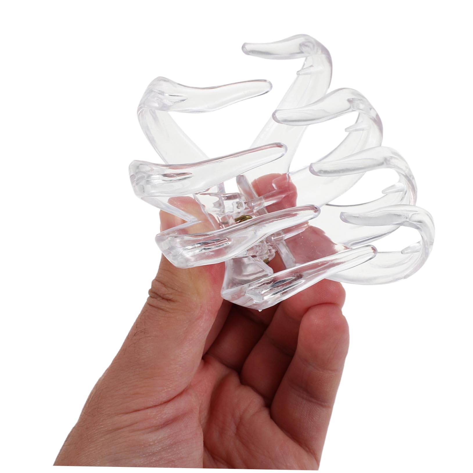 BESTYASH 15 Pezzi Fermagli Artigli Trasparenti Elastici per Capelli Spessi e Sottili Clip Morbide in Plastica Resistente Accessori Moda Donna per Acconciature Estive e Quotidiane