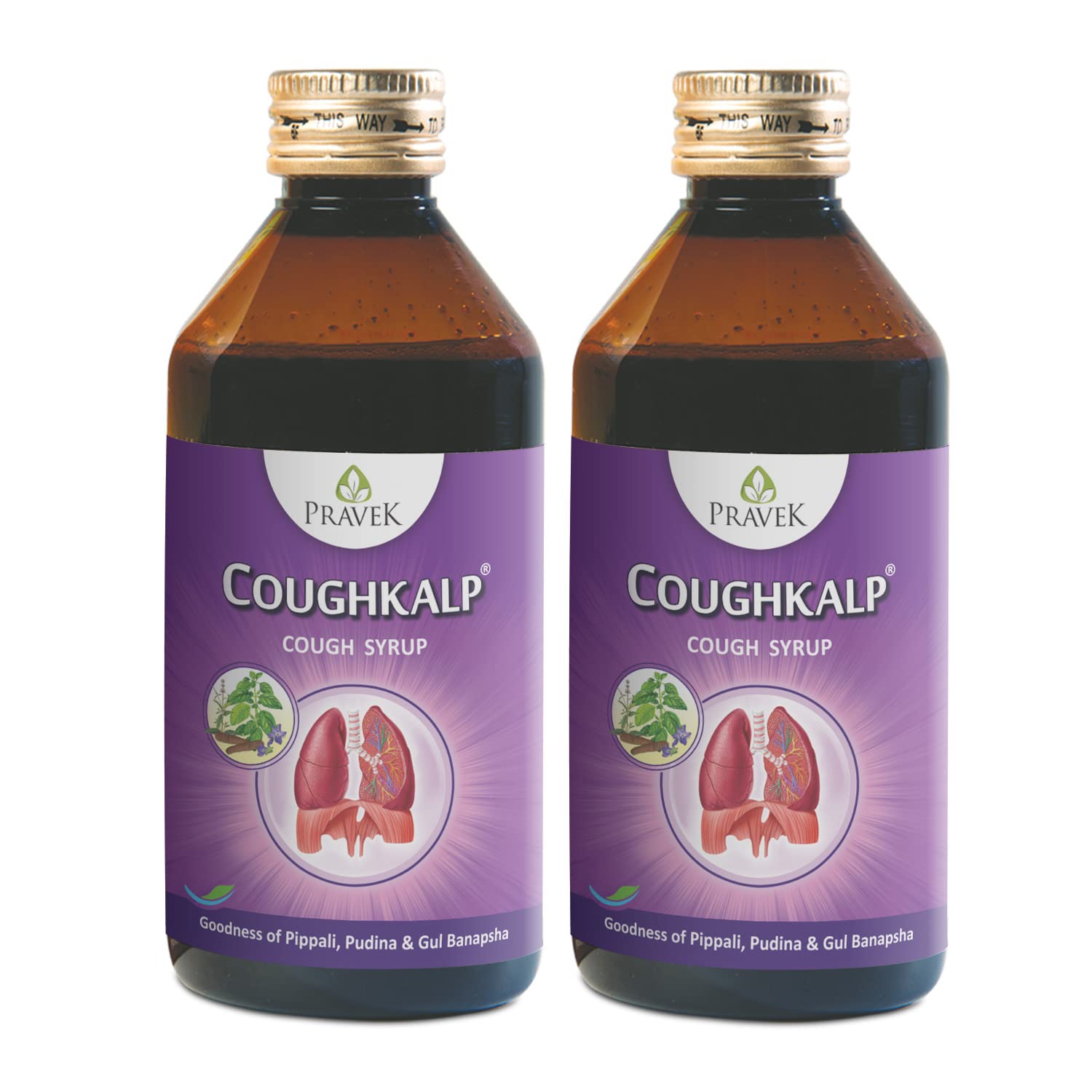 Pravek Cough Syrup, Relief from cough, sore throat, Non-drowsy Formula, Made With Herbs Pippali,Pudina & Gul Banapsha - 200 ml (Pack Of 2) (B09X9C4CC2) Amazon Price History, Amazon Price Tracker