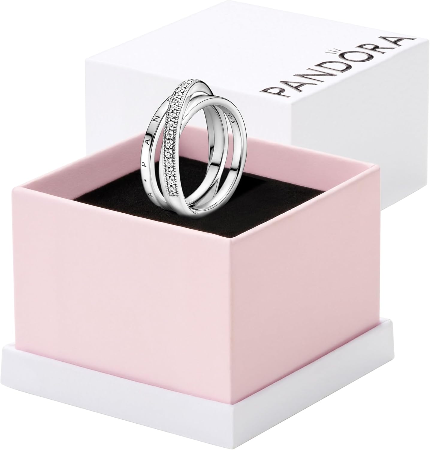 Pandora Crossover Pavé Triple Band Ring Silver Liberia Ubuy