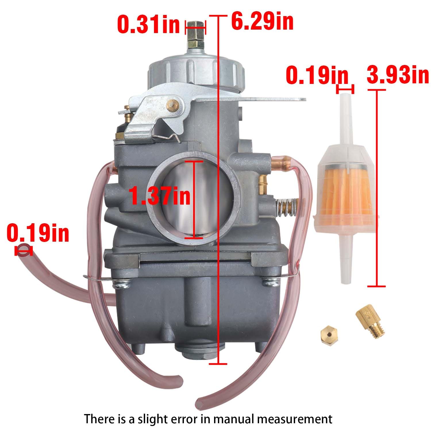 42-6015 - Carburador de repuesto para Mikuni VM de 34 mm, 34 mm, corredera redonda VM34-168 42-6015 VM34SC