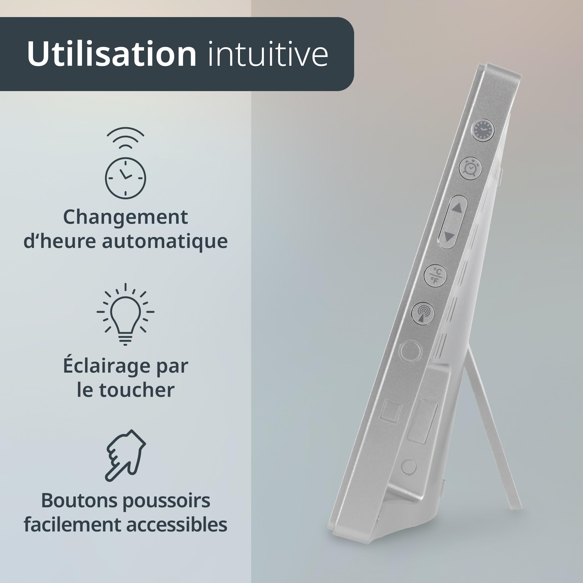 TFA Horloge radiopilotée XL avec hygromètre - acheter sur