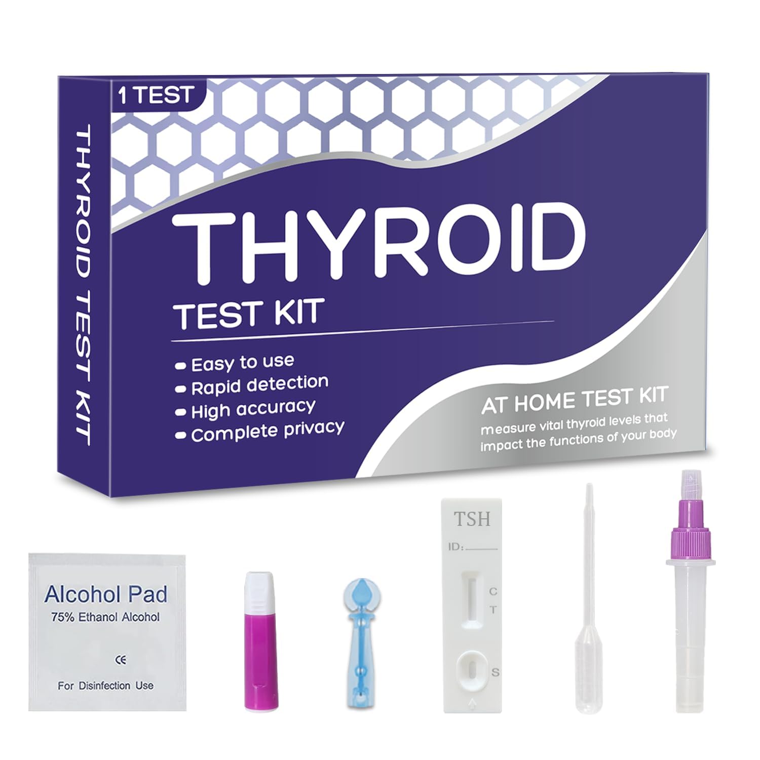 Thyroid Test Kit at Home- Accurate and Reliable Rapid Thyroid Health Monitoring (1 Test)