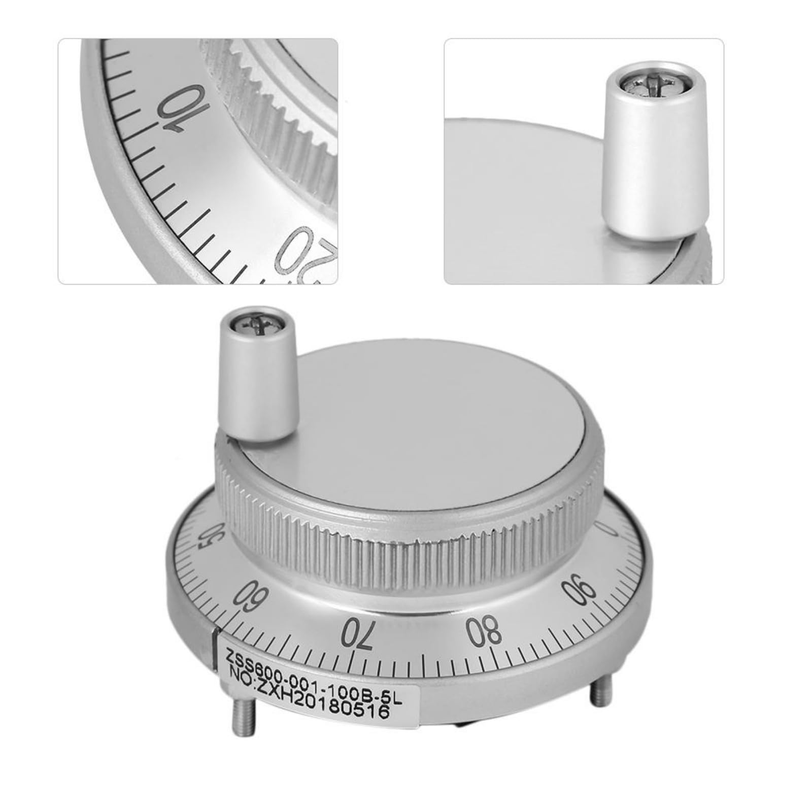 Jadeshay Encodeur d'impulsions CNC, Encodeur à roue Codeuse 5V 60MM Commande Manuelle du Routeur de Fraisage pour Système CNC (B