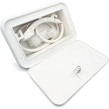 B&B Molders, 94195 Exterior Shower Box, RV Hatch Polar White