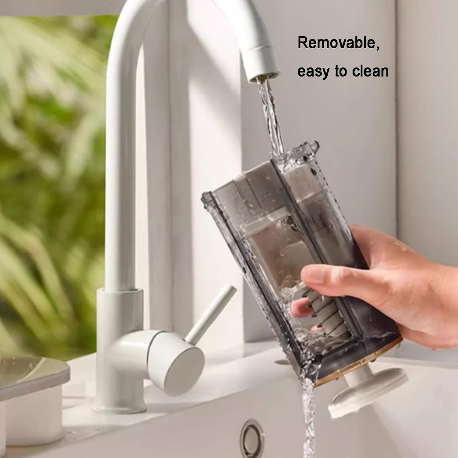 Trituradora de hielo eléctrica con cuchillas de acero inoxidable, recargable para granizados, frappés, cócteles