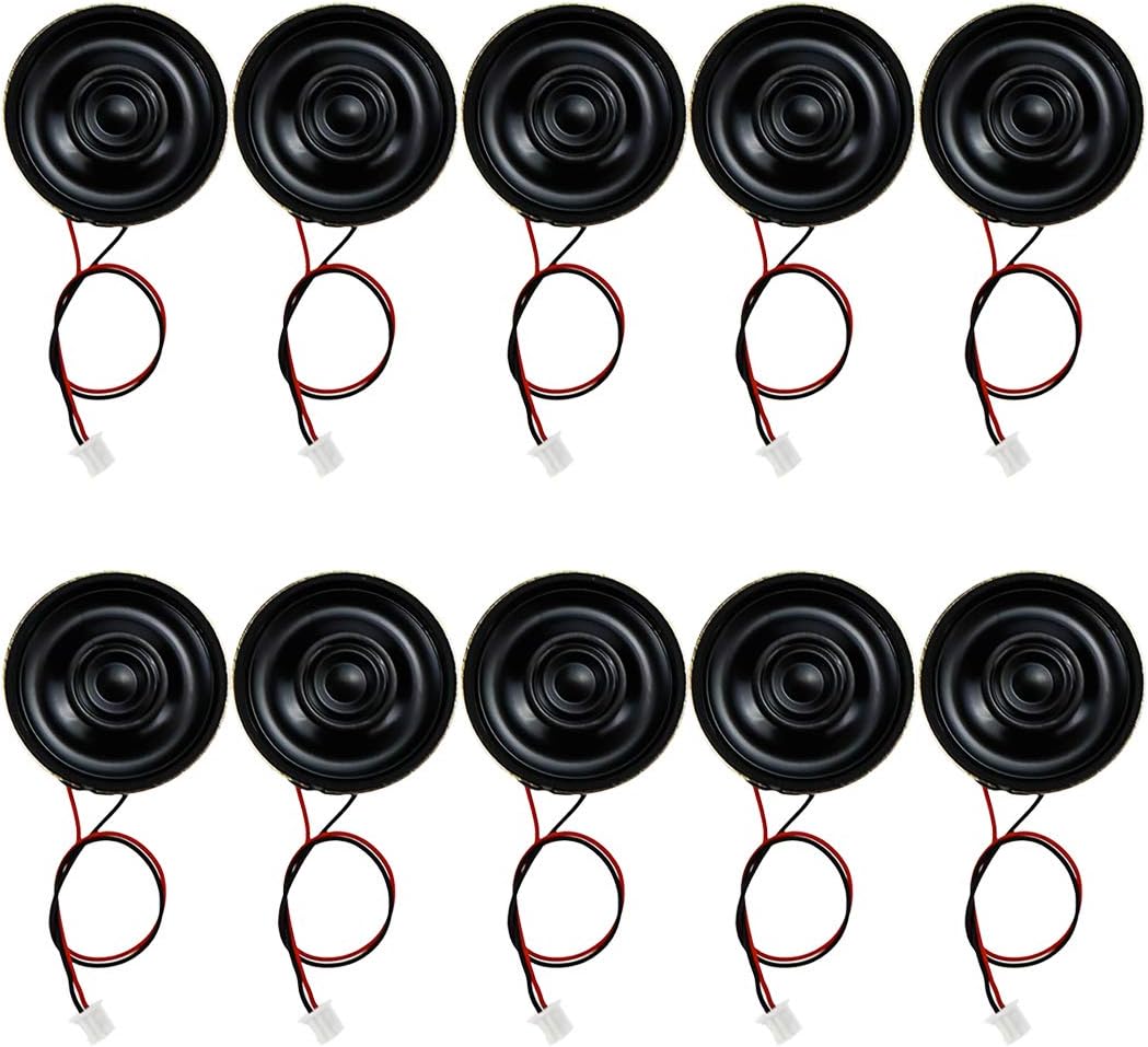 Xiaoyztan 10Pcs 1W 8Ohm Round Internal Magnet Mini Loudspeaker MP3 MP4 Player Speaker