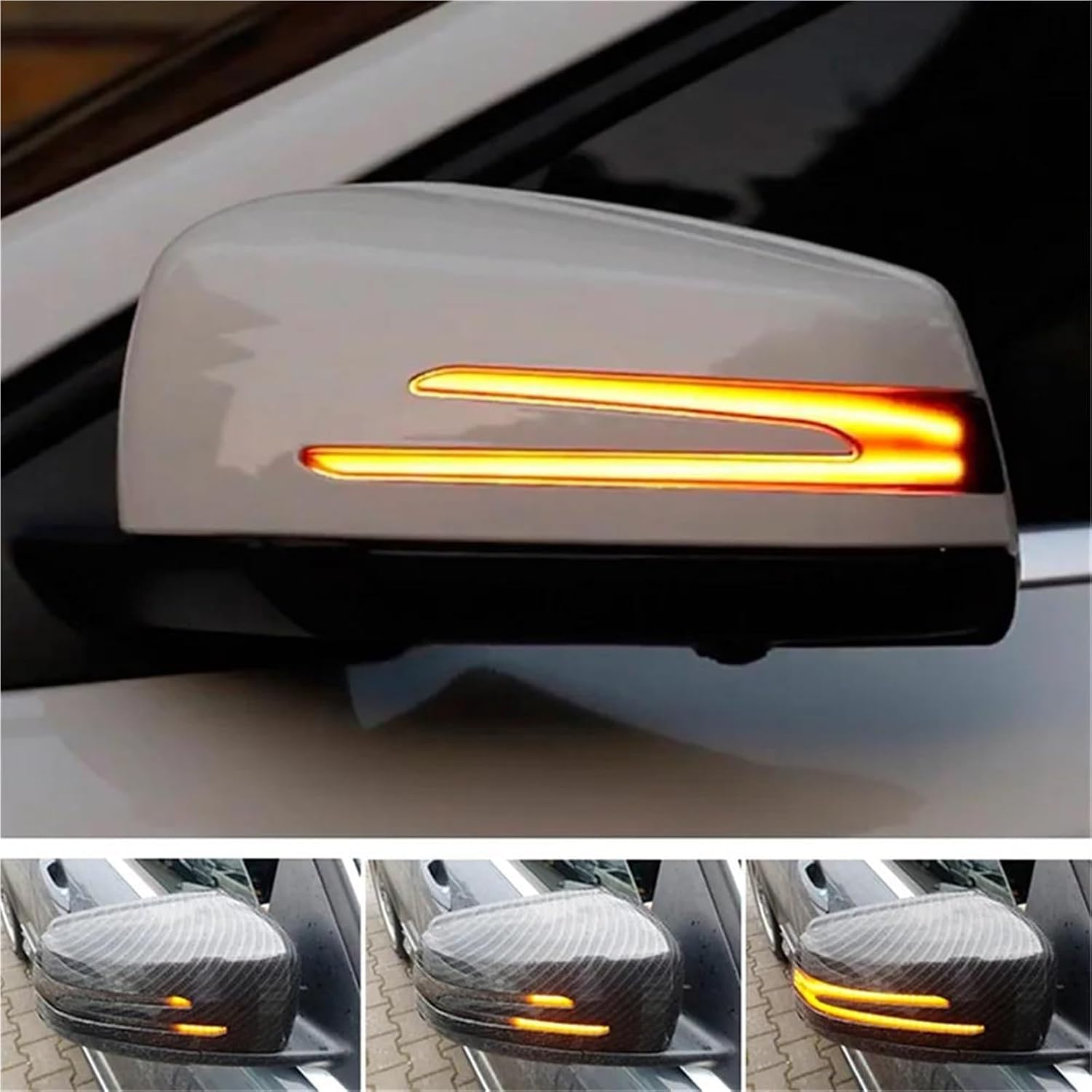 Dinamici giallo blu LED indicatori di direzione per A B E C CLA GLA GLK S CLS Class W176 W246 W212 W204 C117 X156 X204 W221 W218