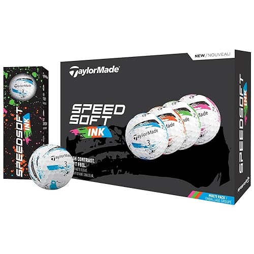 TaylorMade SpeedSoft Golf Balls, Maximum Distance with Ultra-Soft Feel, Perfect for Off The Tee and Around The Green
