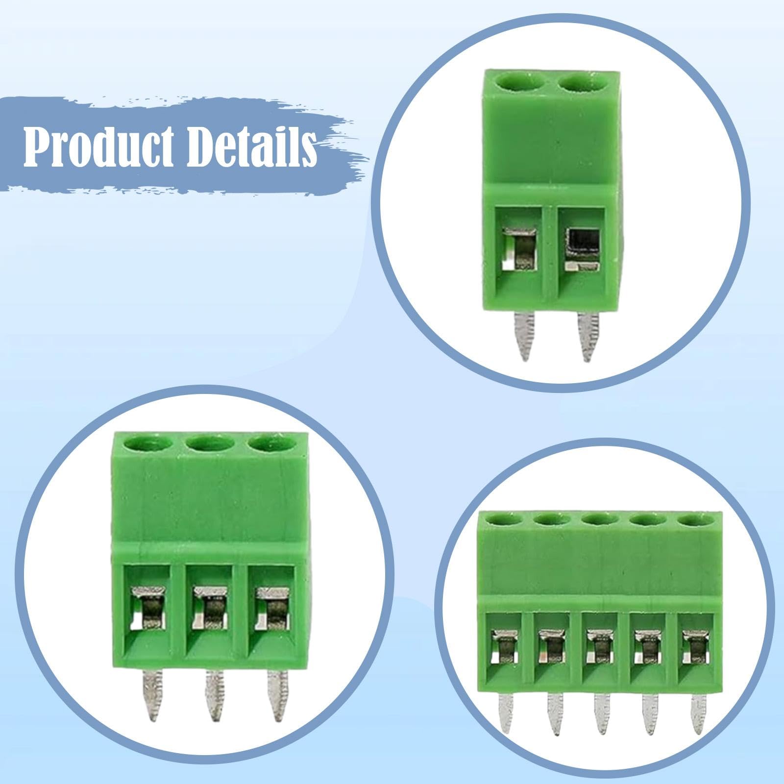 MERIGLARE 52 Teiliges Klemmenblock Anschluss Kit für Haushaltsgeräte, 2,54 Mm, 0,1