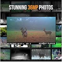 Vista 8 de SPYPOINT FLEX-S - Cámara solar de rastreo celular para exteriores, panel solar integrado, no necesita WiFi, cámara de caza y juego con visión