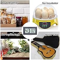 Vista 4 de Goabroa Mini termómetro higrómetro digital medidor de humedad para interiores con sensor de temperatura Fahrenheit (℉)