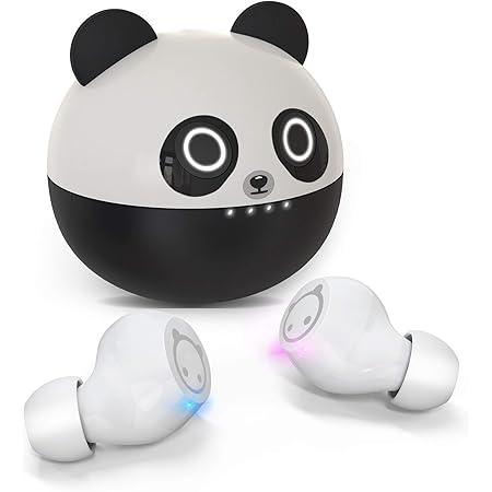 Amazon 人気モデル Bluetoothイヤホン Amaface ワイヤレスイヤホン Bluetooth イヤホン かわいいパンダ ブルートゥースイヤホン Bluetooth5 0 自動ペアリング 瞬時接続 高音質 マイク内蔵 最大32時間音楽再生 超軽量 小型 Ipx5防水 両耳 片耳 左右分離型 Siri対応