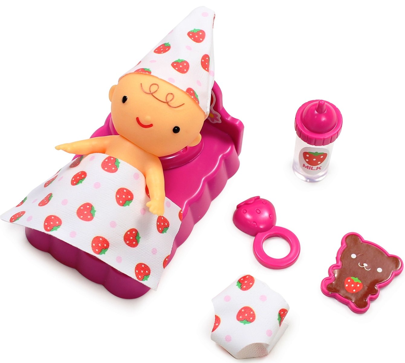 Amazon.co.jp: オンダ いちごシリーズ おやすみベビーセット : おもちゃ