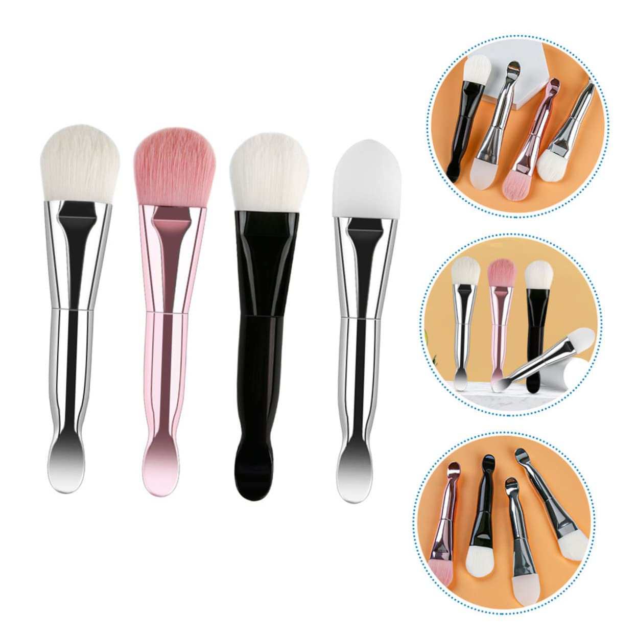 3er-set Hautpflege-werkzeugset Lotion-applikatorpinsel Für Maskenapplikator Schönheitspinsel Für Gesichts-schlafmaske Sanft Zur Haut 4 Stück X 3