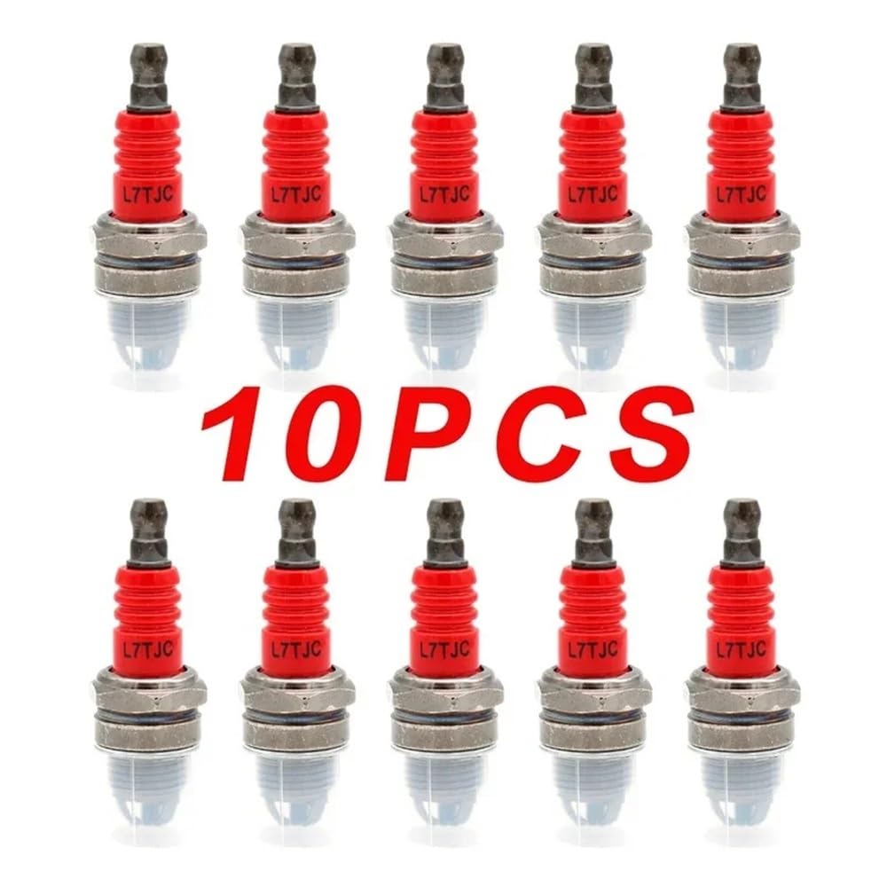 Lot de 10 Bougies d'allumage L7TJC for tronçonneuse à Essence et débroussailleuse