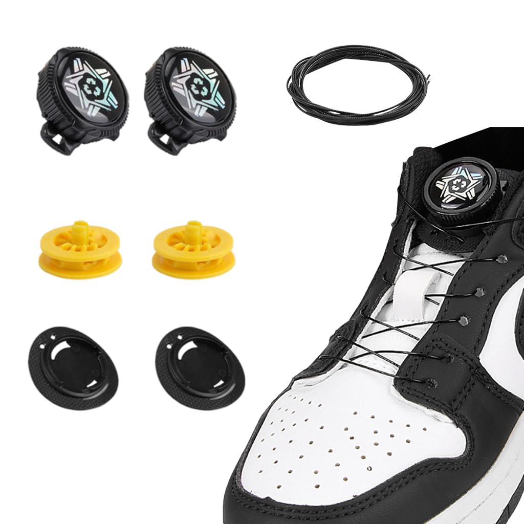MAYCREATE® Knob style Automatic Buckle No tie Laces, Elastic No Tie Shoelaces Stretch Tieless No Tie Shoe Strings for Kids No Tie Shoe Laces (B0D5R2MS8F) Amazon Price History, Amazon Price Tracker